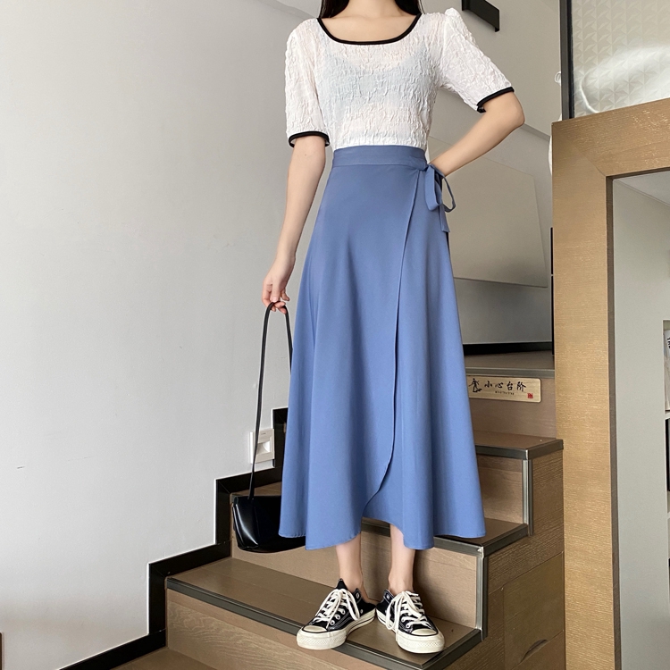 Chân váy chữ A lưng cao thời trang phong cách Hàn Quốc dành cho nữ | BigBuy360 - bigbuy360.vn