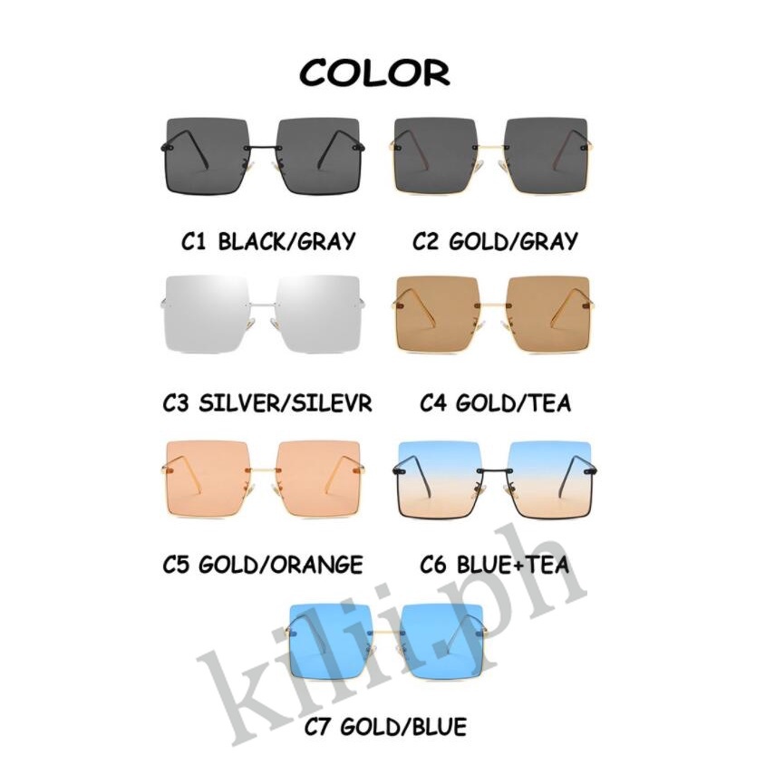 Kính Mát Gọng Kim Loại Chống Tia UV400 Thời Trang