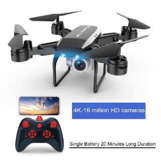 Máy bay điều khiển từ xa Flycam KY606D (nâng cấp KY101) có Camera 4K Wifi FPV trực tiếp tự cân bằng gấp gọn