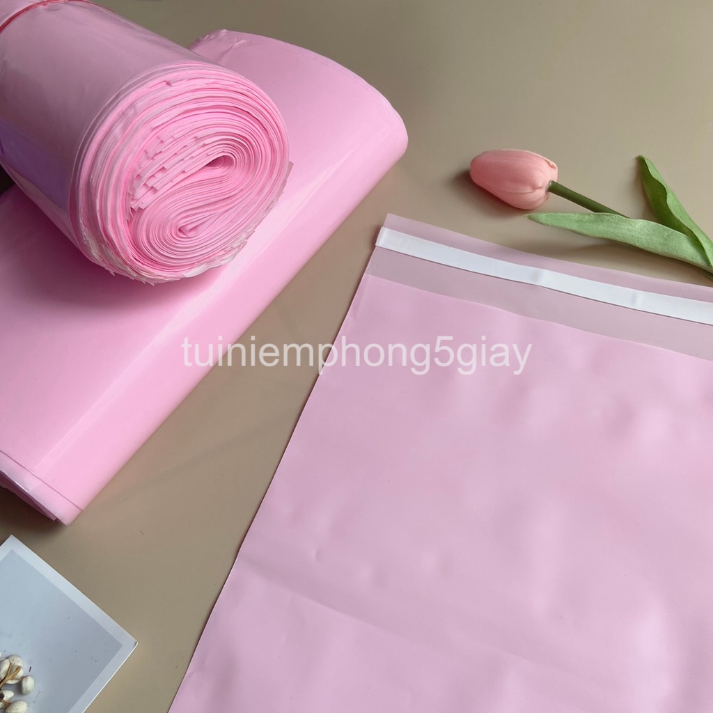 [1Kg–Màu Hồng-Đủ size] Túi gói hàng niêm phong tự dính - túi đóng hàng chuyển phát nhanh có sẵn keo dính – 5 GIÂY