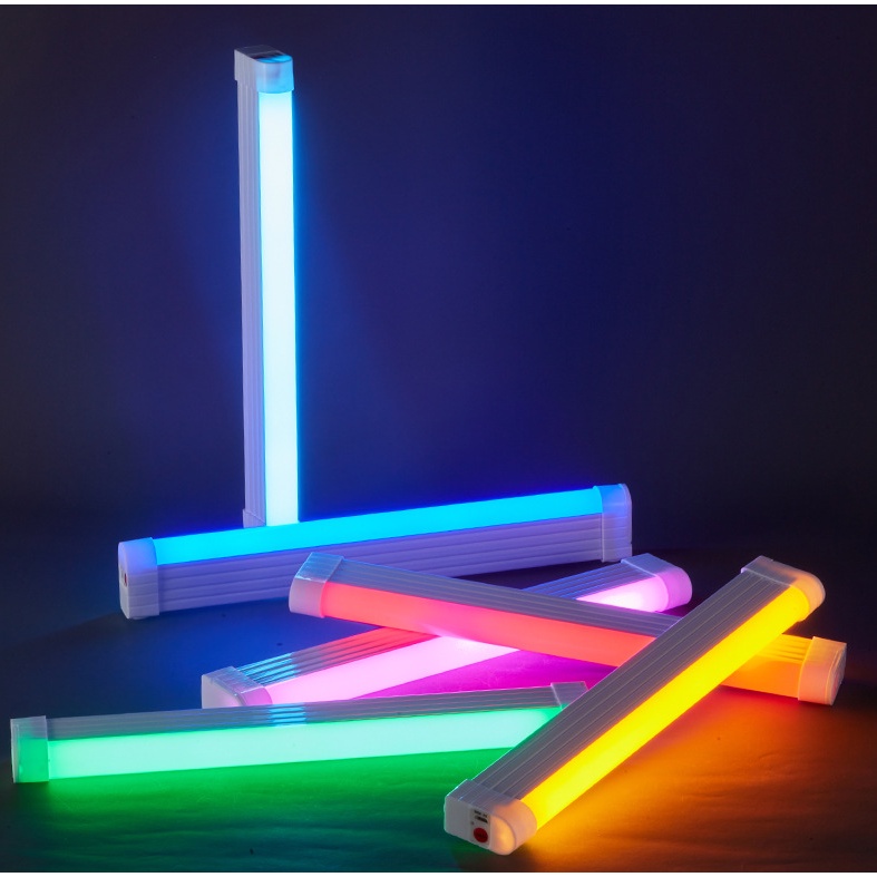 Đèn LED ống dài RGB tạo bầu không khí dành cho chợ đêm làm đạo cụ quay video