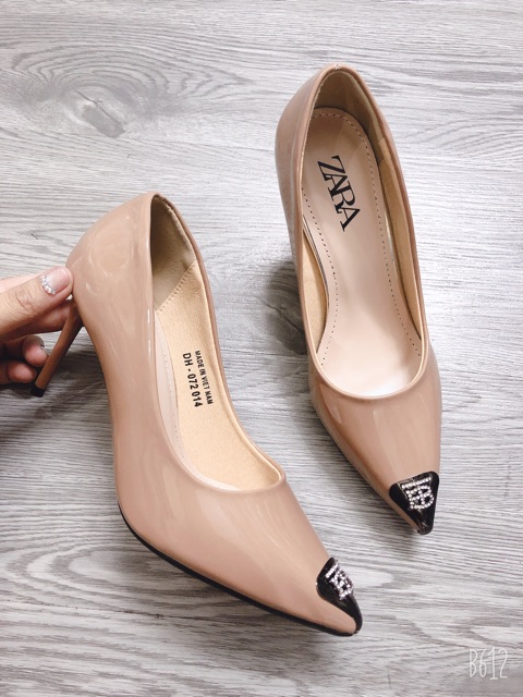 FREESHIP GIÀY CAO GÓT BÍT MŨI NẠM ĐÁ GÓT CAO 8P SANG CHẢNH ND1