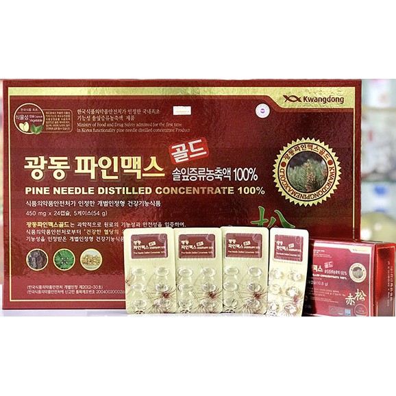 TINH DẦU THÔNG ĐỎ KWANGDONG HÀN QUỐC, 2 LOẠI: 24 VIÊN VÀ 120 VIÊN | BigBuy360 - bigbuy360.vn