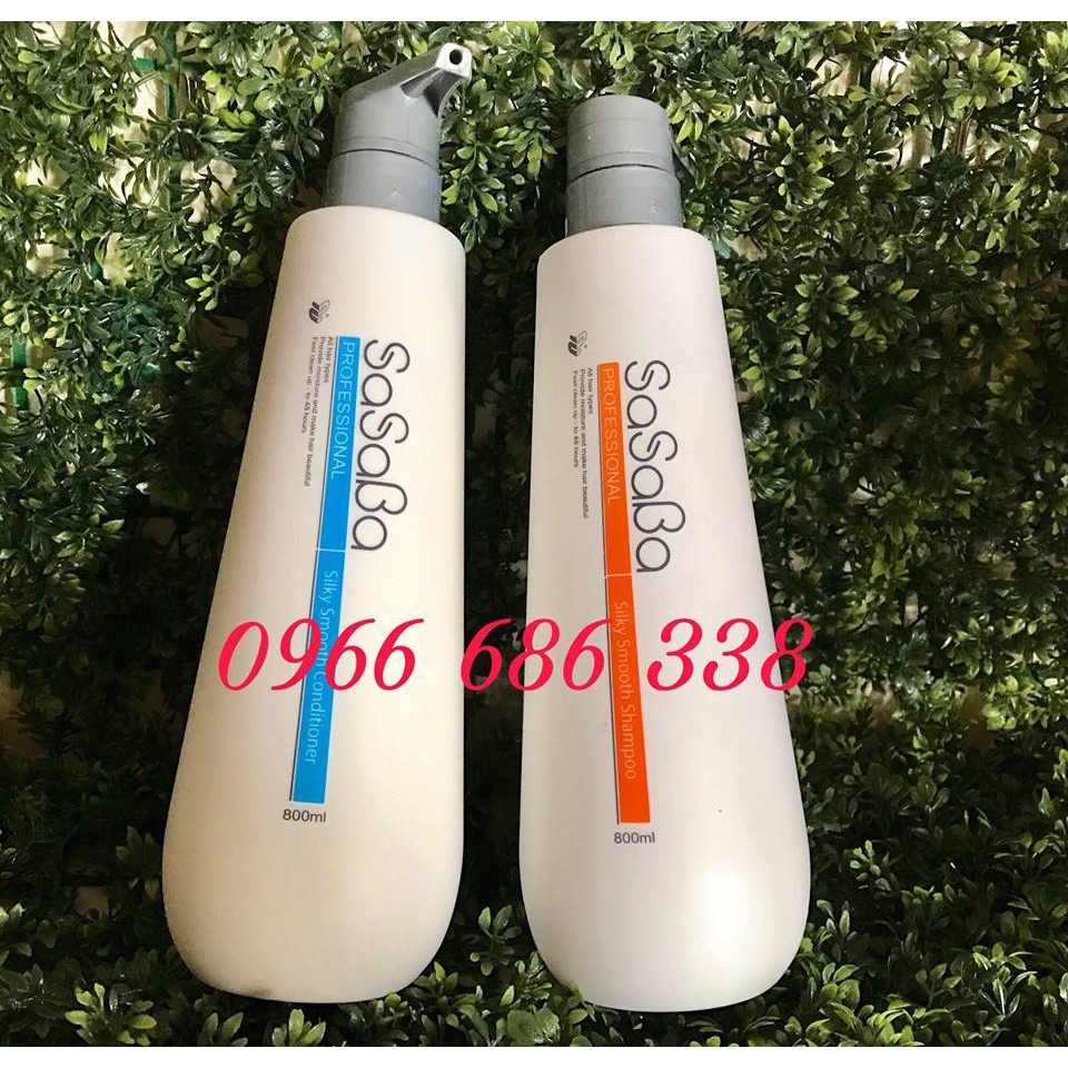 DẦU GỘI XẢ HOÀN HÌNH SASABA NEW  800ML, TẶNG MŨ Ủ TÓC DỄ THƯƠNG