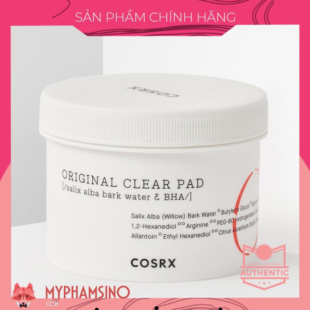 [CHÍNH HÃNG] Bông Tẩy Da Chết Cosrx One Step Moisture Up Pad