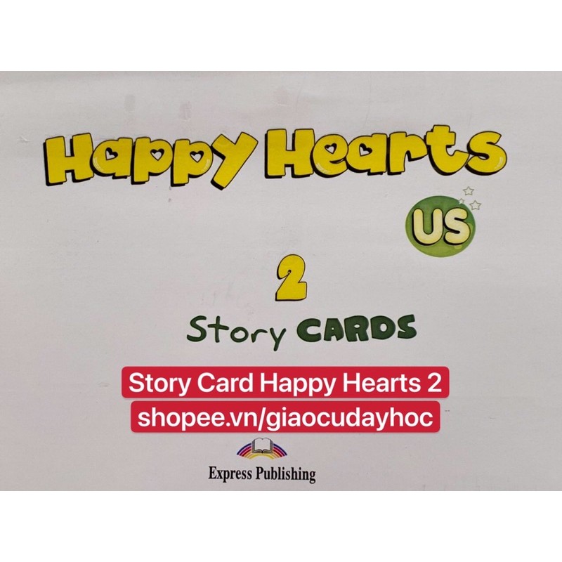 Flashcards  Story Card Happy Heart 2- Size A4 ép plastics  bền đẹp