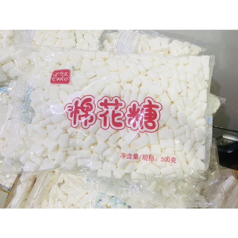 kẹo marshmallow 500gr nougat trắng