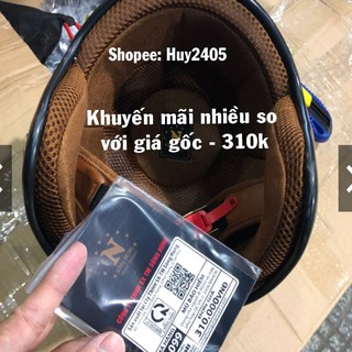 Nón 3/4 Napoli Sh Ruby màu Đỏ