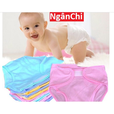 Quần đóng bỉm sơ sinh chất liệu 100% cotton size 1,2,3 cho bé 3 đến 8 kg