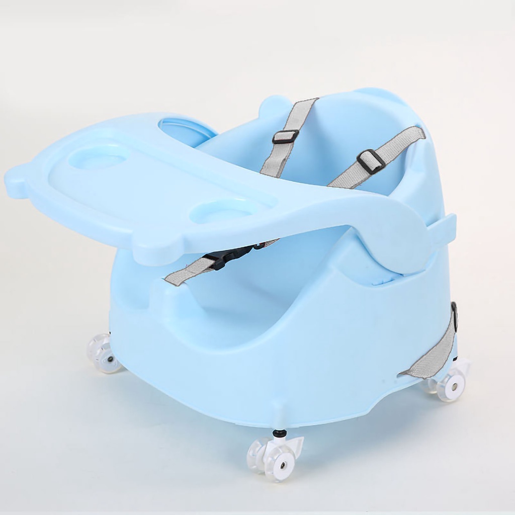 Có thể bán buôn Ghế trẻ em Di động hoạt cho có thể điều chỉnh đa chức năng với dây đai an toàn và bánh xe các bữa ăn trong giờ chơiSodium075 Hàng giao ngay