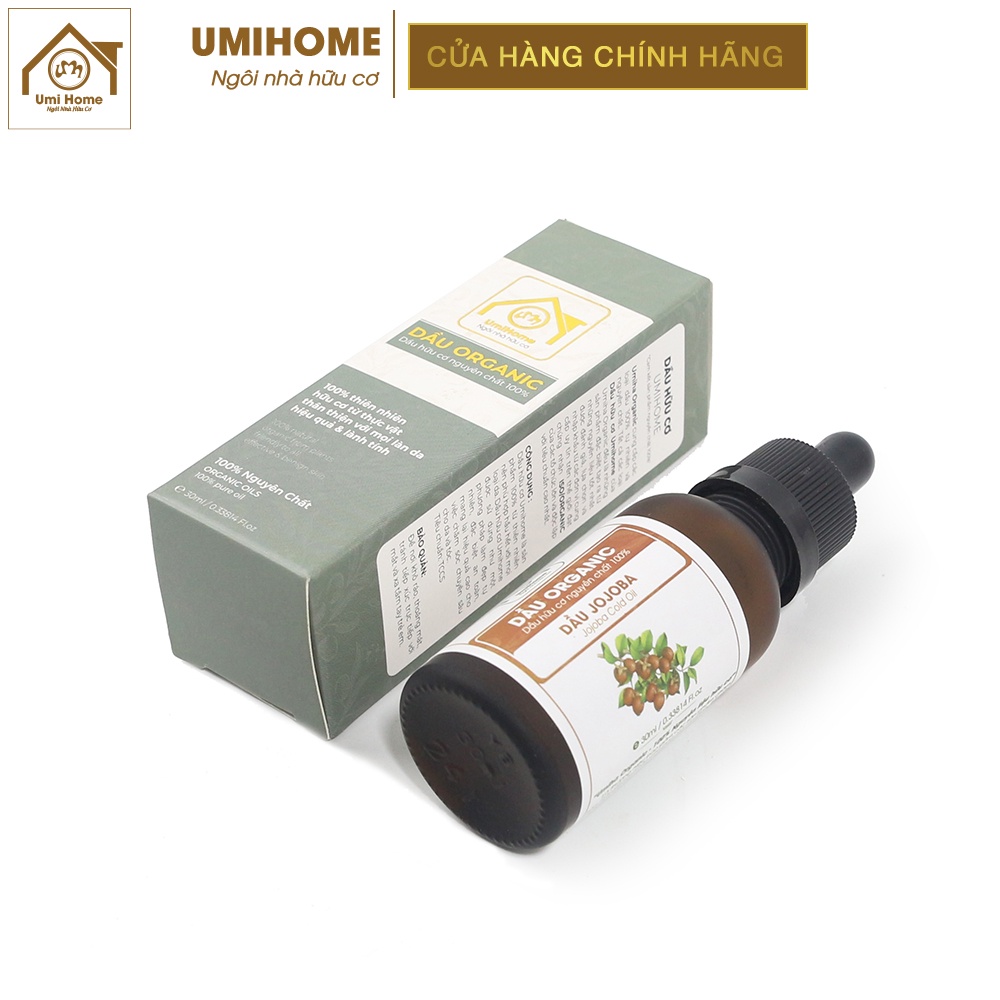 Dầu Jojoba hữu cơ UMIHOME nguyên chất | Jojoba oil 100% Organic 10ML