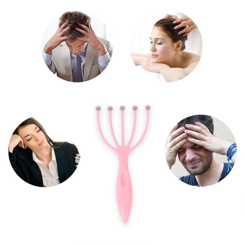 Cây Massage Đầu Gãi Ngứa Chất Liệu Bền Đẹp, Bi Thép Lăn Tròn Giúp Thư Giãn, Lưu Thông Máu (giao màu ngẫu nhiên)