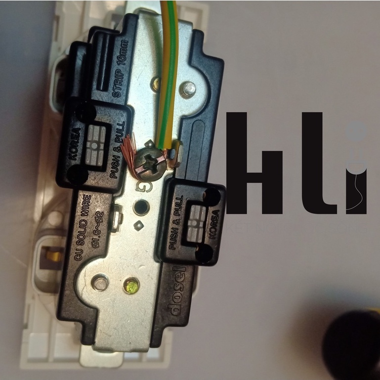 Phụ kiện hỗ trợ cho ổ cắm điện hàn quốc khi nối Tiếp đia tiếp đất mà dùng dây nhiếu sợi