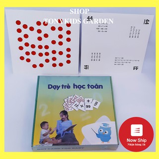 flashcard Glenn Doman Dạy trẻ học toán kích thước 28x28 bộ chuyên sâu GDKids