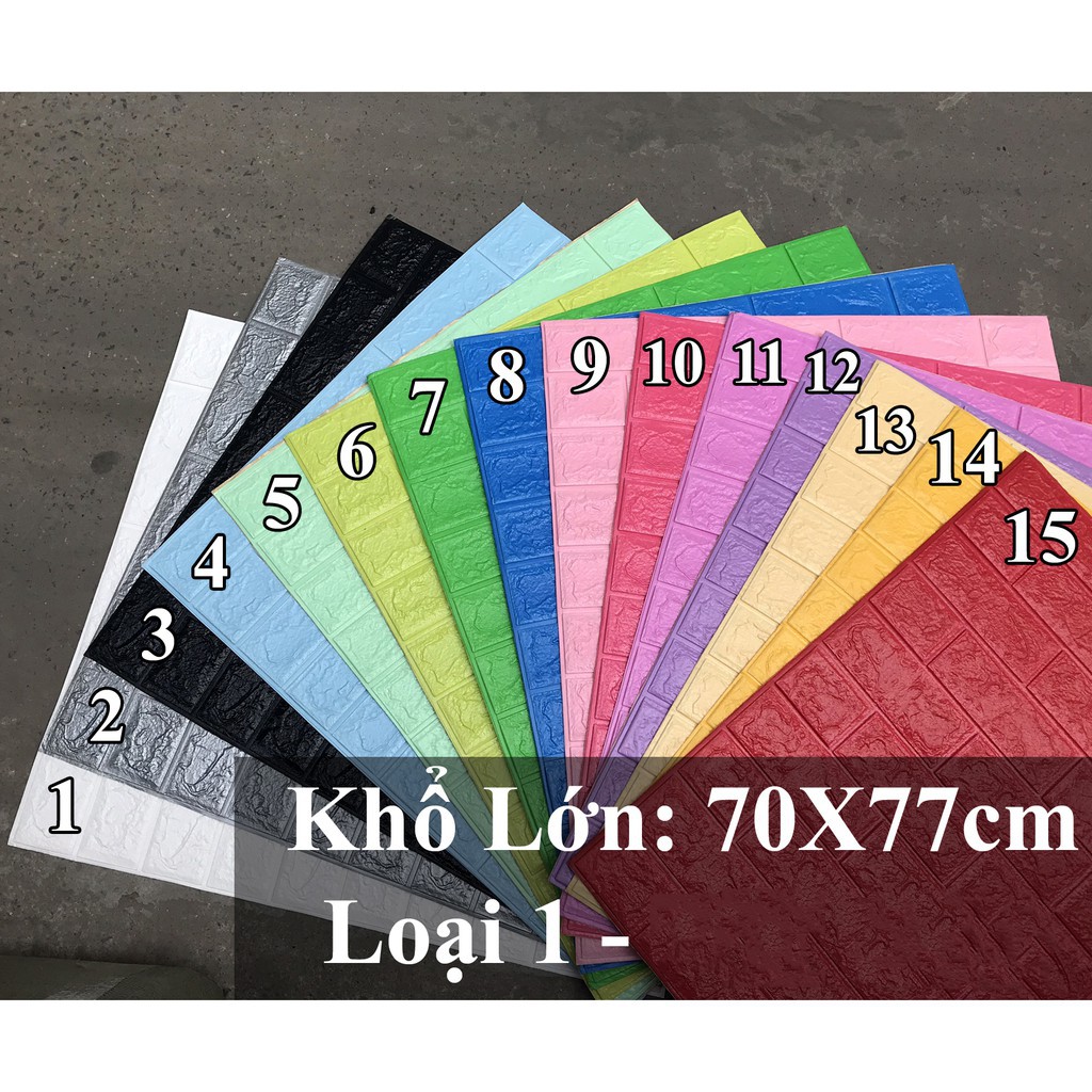 Xốp dán tường giả gạch 70x77 - Hàng Loại 1