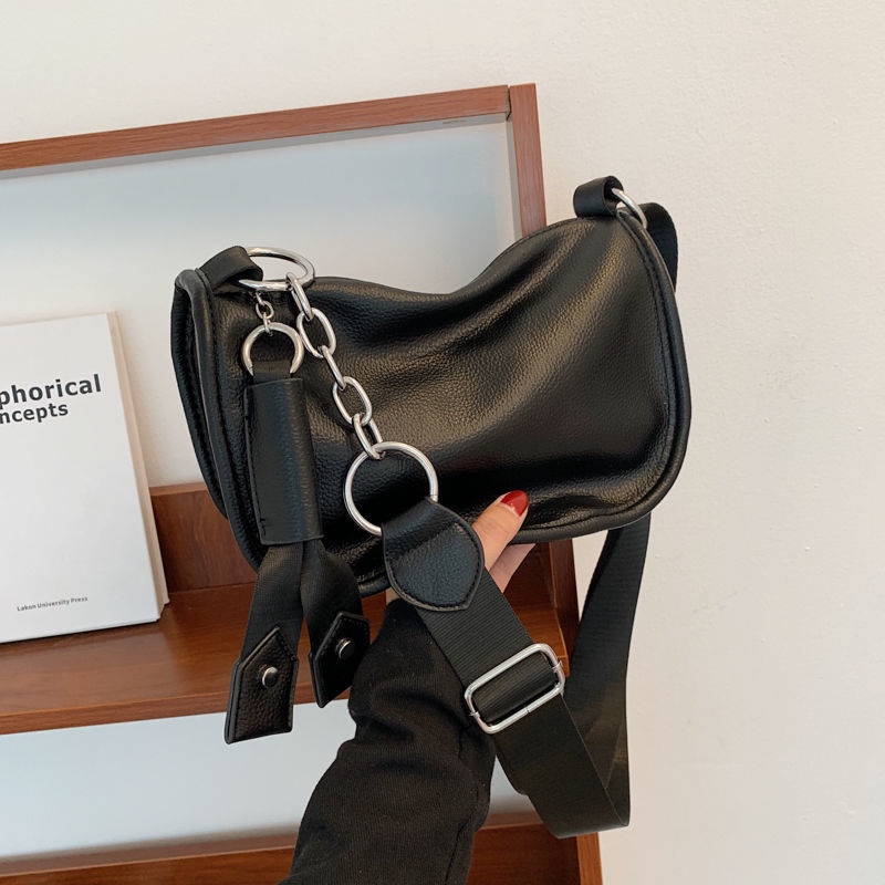 Túi đeo chéo IELGY da PU mềm sức chứa lớn phong cách Pháp thời trang