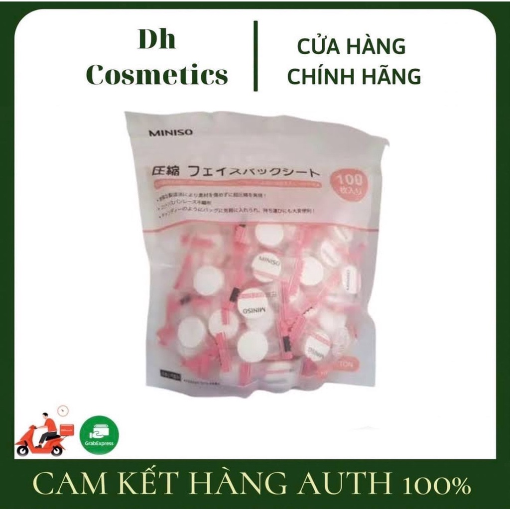 Mặt Nạ Nén Miniso Nhật Bản 100 VIÊN