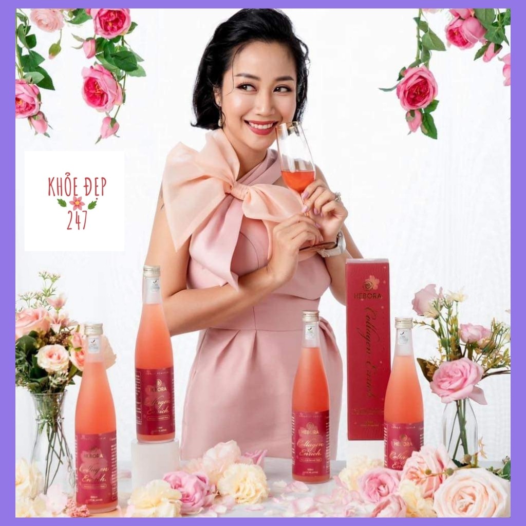 Nước Uống Đẹp Da Hebora Collagen Enrich Thơm Tự Thân Detox Giữ Dáng