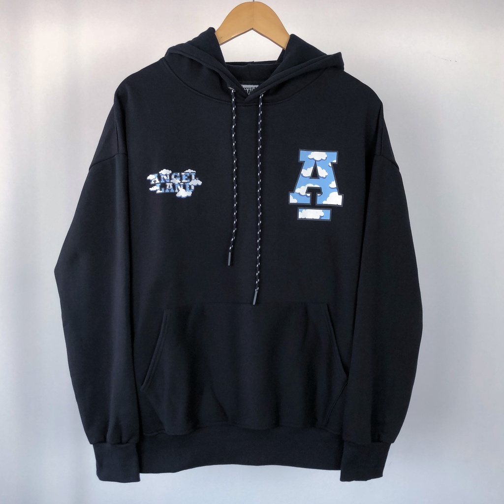 Áo Khoác Hoodie Angel-Land Love In The Air Black Hoodie Nỉ Bông - LAB