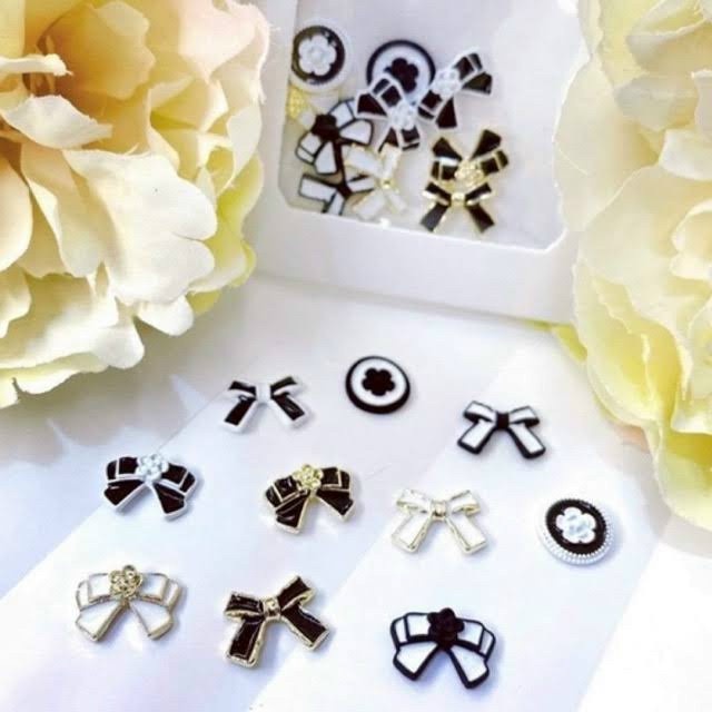 Set charm nơ 10 cái Cao Cấp đính móng trang trí Phụ Kiện nail - manh219