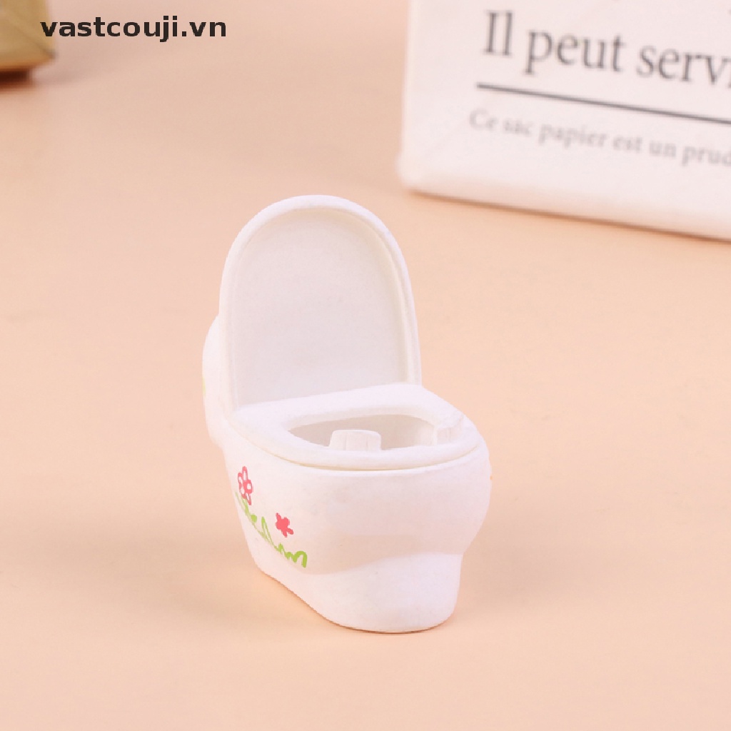 Mô Hình Toilet Dùng Để Trang Trí Nhà Búp Bê Tỉ Lệ 1: 12