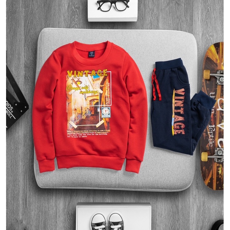 ❌ GIÁ Sốc ⚡️ Bộ nỉ da cá bé trai size đại nhỡ xuất dư mềm mịn