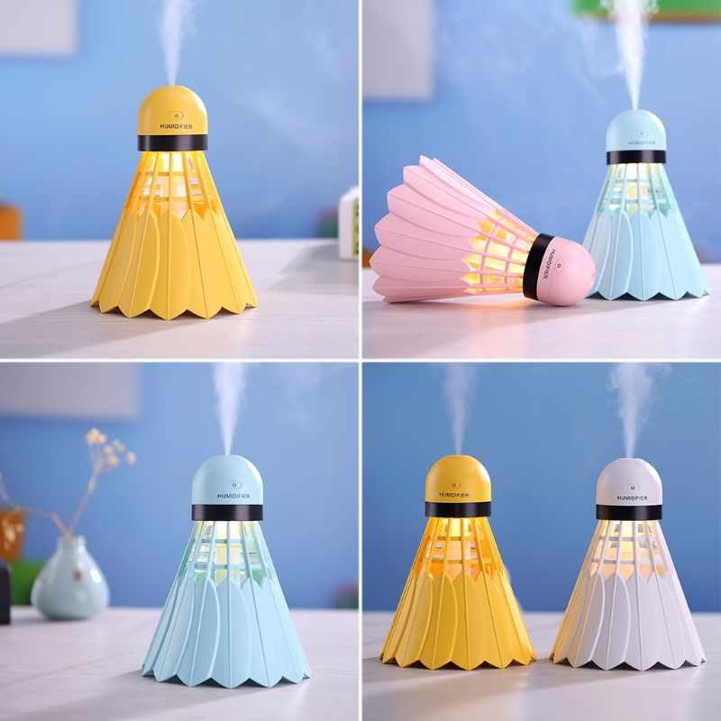 Máy Phun Sương Tạo Ẩm Hình Quả Cầu Lông Sáng Tạo