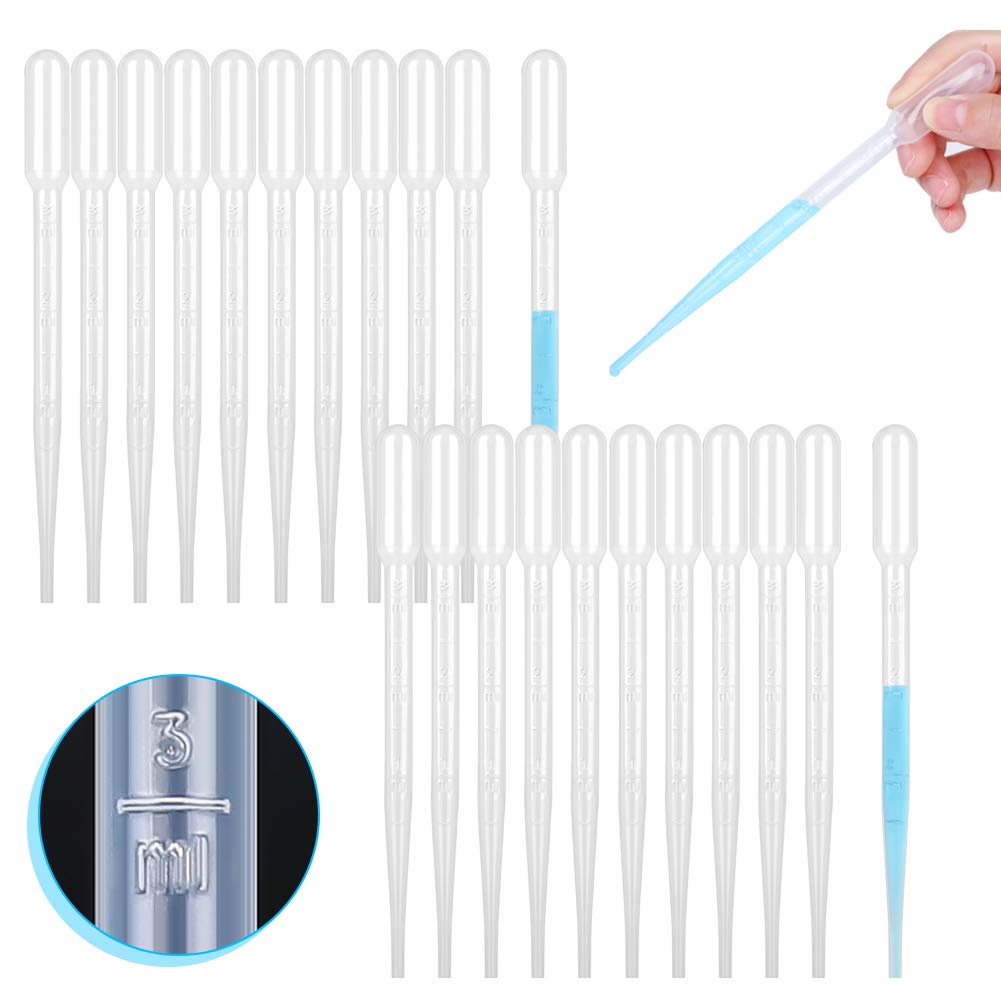 100 Chiếc 3mL Nhựa Chuyển Pipet Dùng Một Lần Tinh Dầu Nhỏ Giọt Tốt Nghiệp Pasteur Pipet Nhỏ Giọt Pol