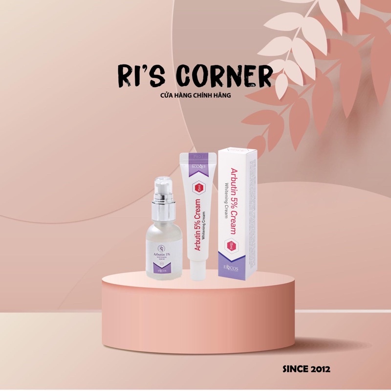 Kem Giảm nám - giảm tàn nhang -Kem Arbutin 5% Whitening Cream Ecos 15ml