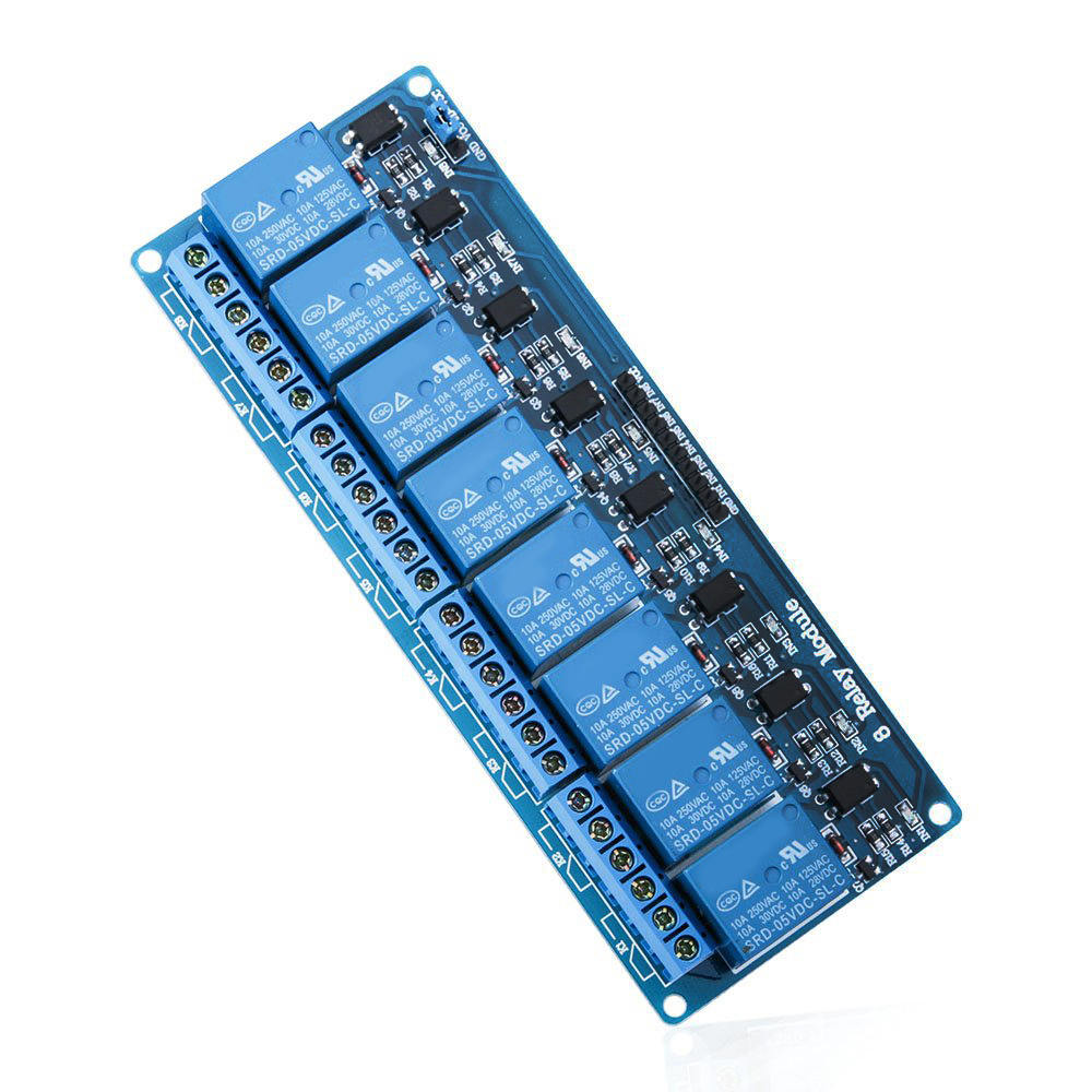 1x 8 Channel 5V Relay Shield Module Board for Arduino Raspberry High Quality