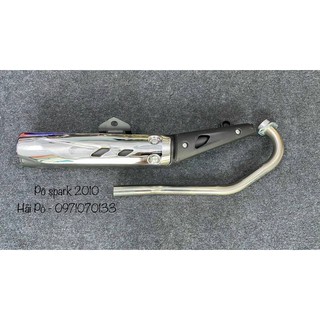 Pô móc  - Pô spark mẫu  2010 ốp inox gắn exciter - sirirus - wave dream có âm thanh móc nổ và êm như zin