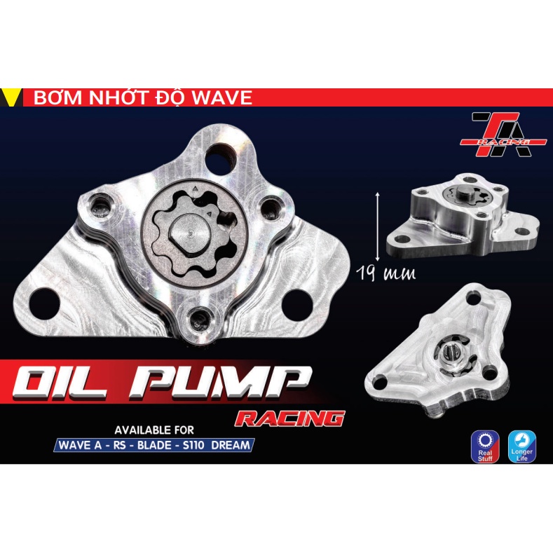 Bơm Nhớt Độ TA Racing Exciter, Winner, Sonic,Wave RSX 110, S110, Blade 110, Vario, Click