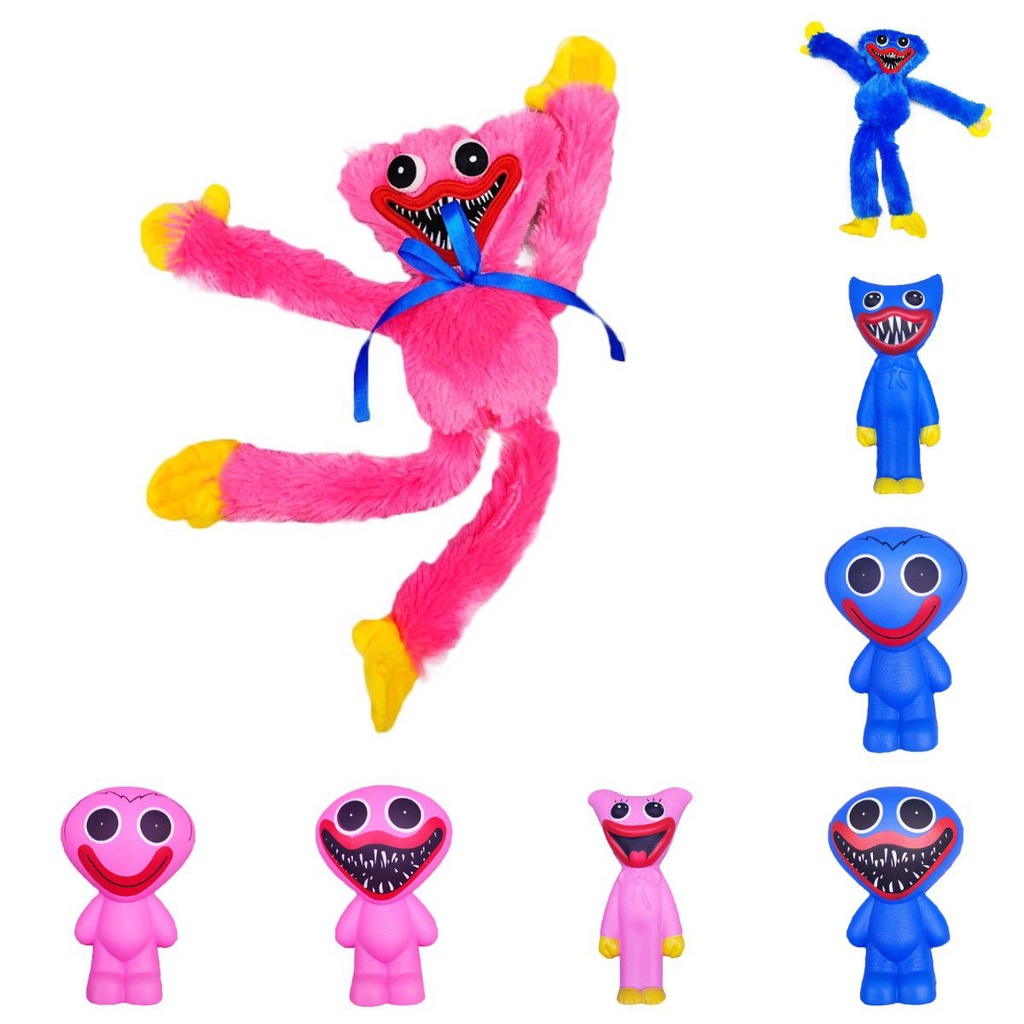 Gấu nhồi bông Poppy Playtime Huggy Wuggy Kissy Missy nhung mịn dành cho trẻ