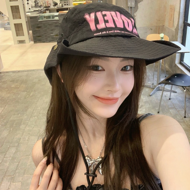 Nón Bucket Nhanh Khô In Chữ Thời Trang Mùa Hè Dành Cho Nữ