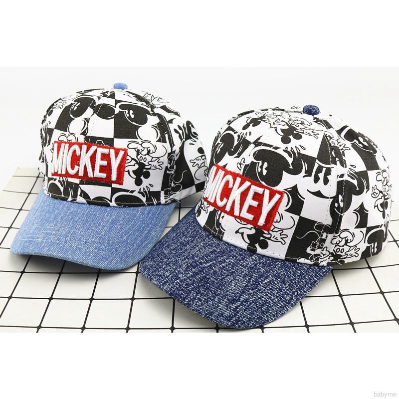 Babyme Boys Girls Children Cartoon Print Caps Hats Toddlers Adjustable Sun Protection Casual Visors