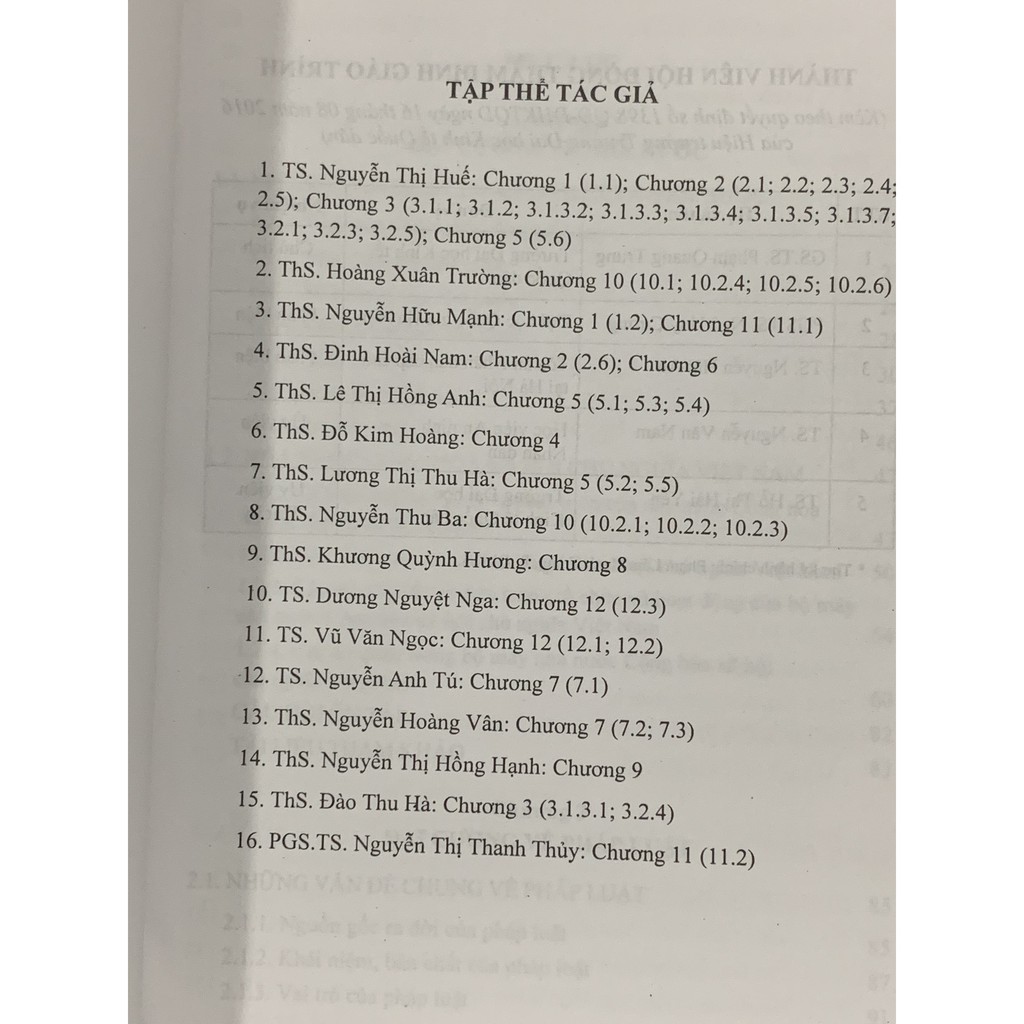 Sách - Giáo Trình Đại Cương Về Nhà Nước và Pháp Luật