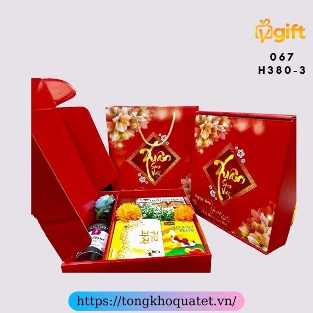 Hộp Quà Tết Mẫu Hộp 380 - 400( 5 Hộp Quà Tết ) | BigBuy360 - bigbuy360.vn