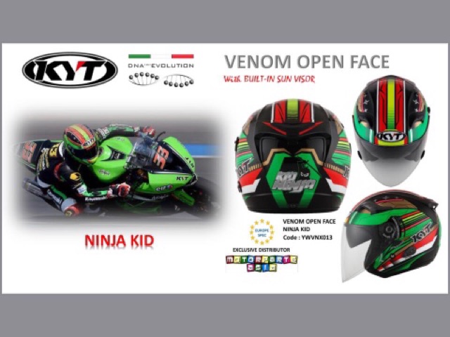 Nón bảo hiểm KYT VENOM openface