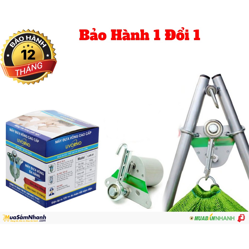 [ GIÁ SOCK ] Máy Đưa Võng Tự Động Livorno Cao Cấp Chịu Lực Tốt, Sức Đưa 80kg siêu bền siêu sang siêu sang