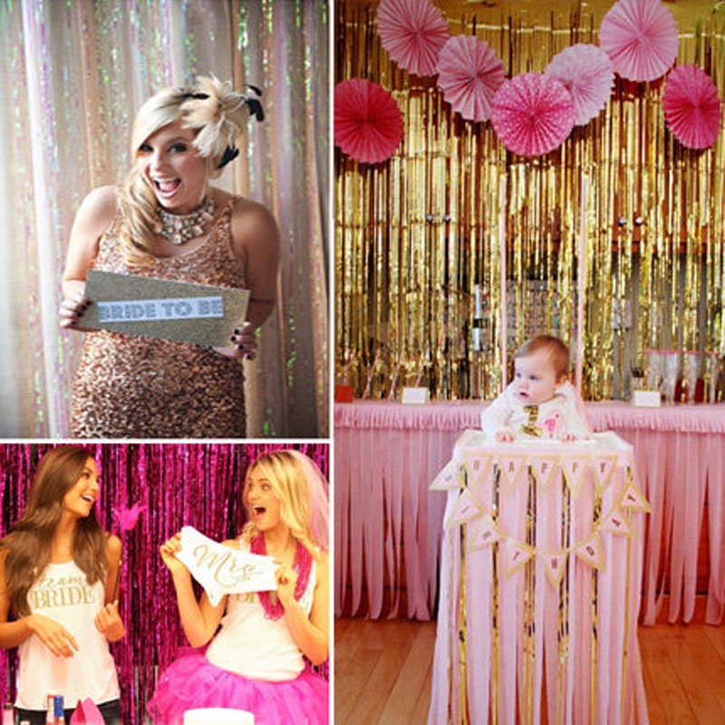 Rèm Lá Kim Tuyến 1M*2M Trang Trí Tiệc Sinh Nhật