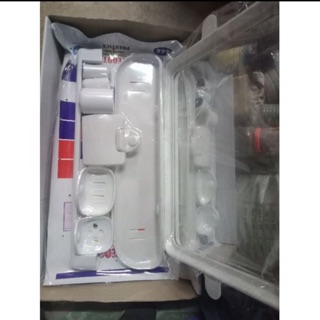 Bộ phụ kiện nhà tắm nhựa 6 món- phụ kiện nhà tắm