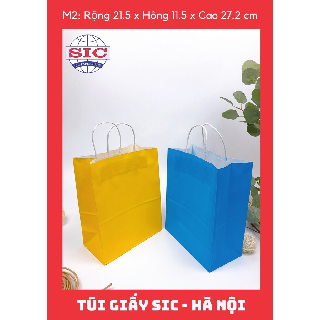 [SIÊU RẺ] Túi giấy Kraft- Túi giấy xi măng đủ kích cỡ có quai (ẢNH THẬT)