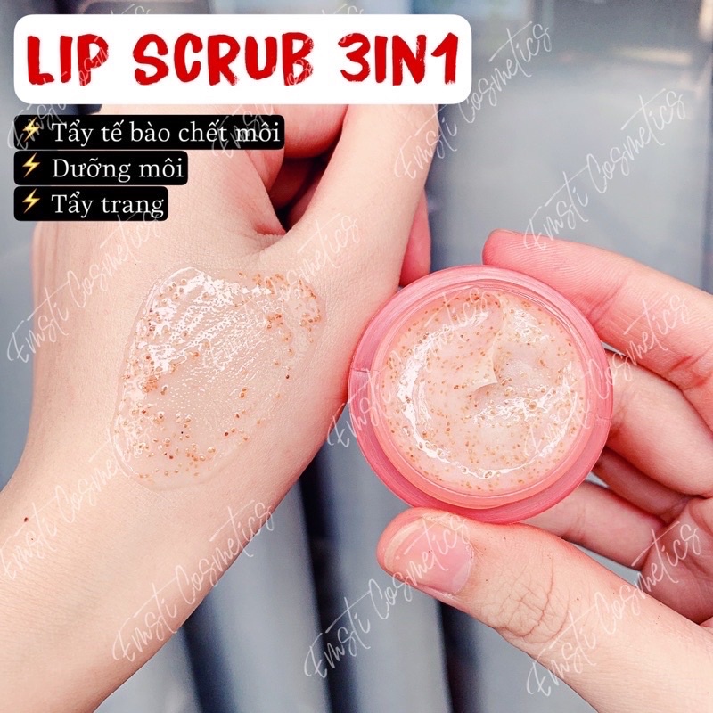 TẨY TẾ BÀO CHẾT MÔI HẠNH NHÂN - Lips scrub natural