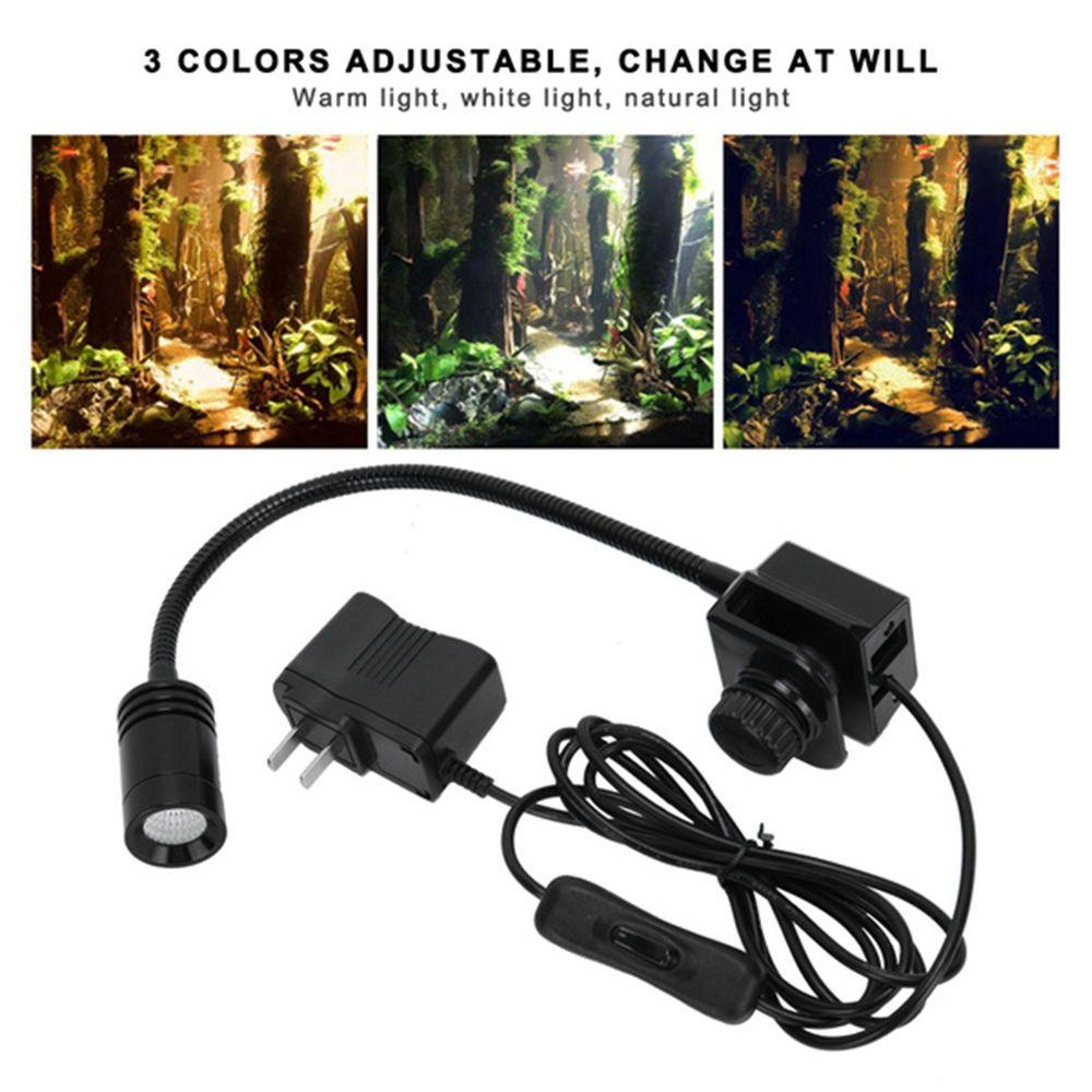 Đèn Chiếu Sáng Trang Trí Bể Cá 3w 5w 7w Điều Khiển Từ Xa