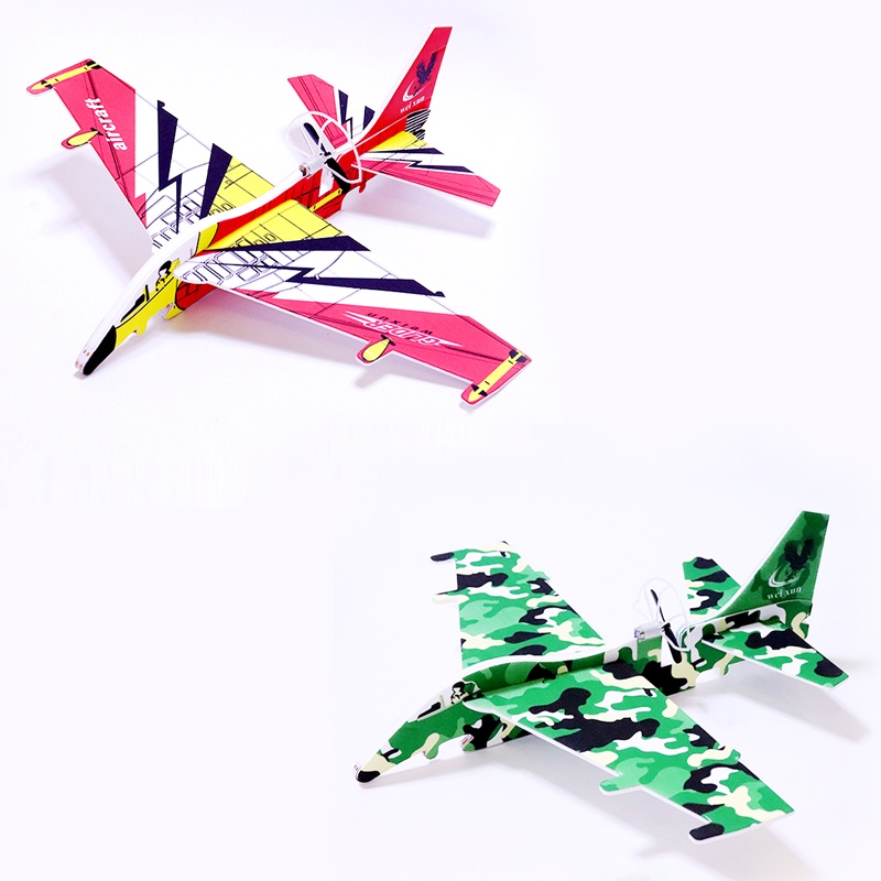 Mô Hình Máy Bay Xốp Ném Tay Có Đèn Sạc USB