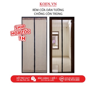 Rèm Cửa Dán Tường Koen Rèm Dán Tường Chống Muỗi Chống Các Loại Côn Trùng Có Nam Châm Tự Hít Mỗi Lần Mở