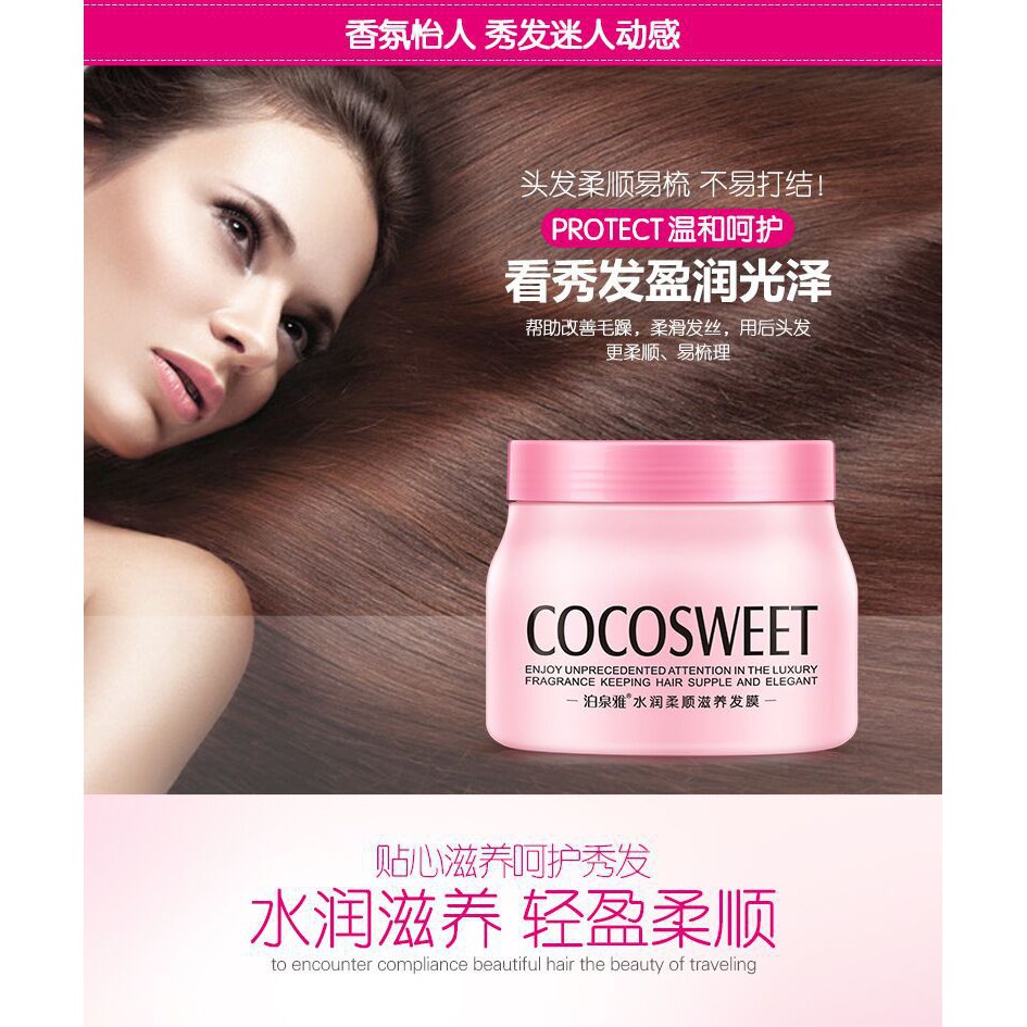 Kem Hấp - Ủ - Xả Phục Hồi Tóc hương nước hoa Bioaqua CoCoSweet Dạng Hũ 500 ml | BigBuy360 - bigbuy360.vn