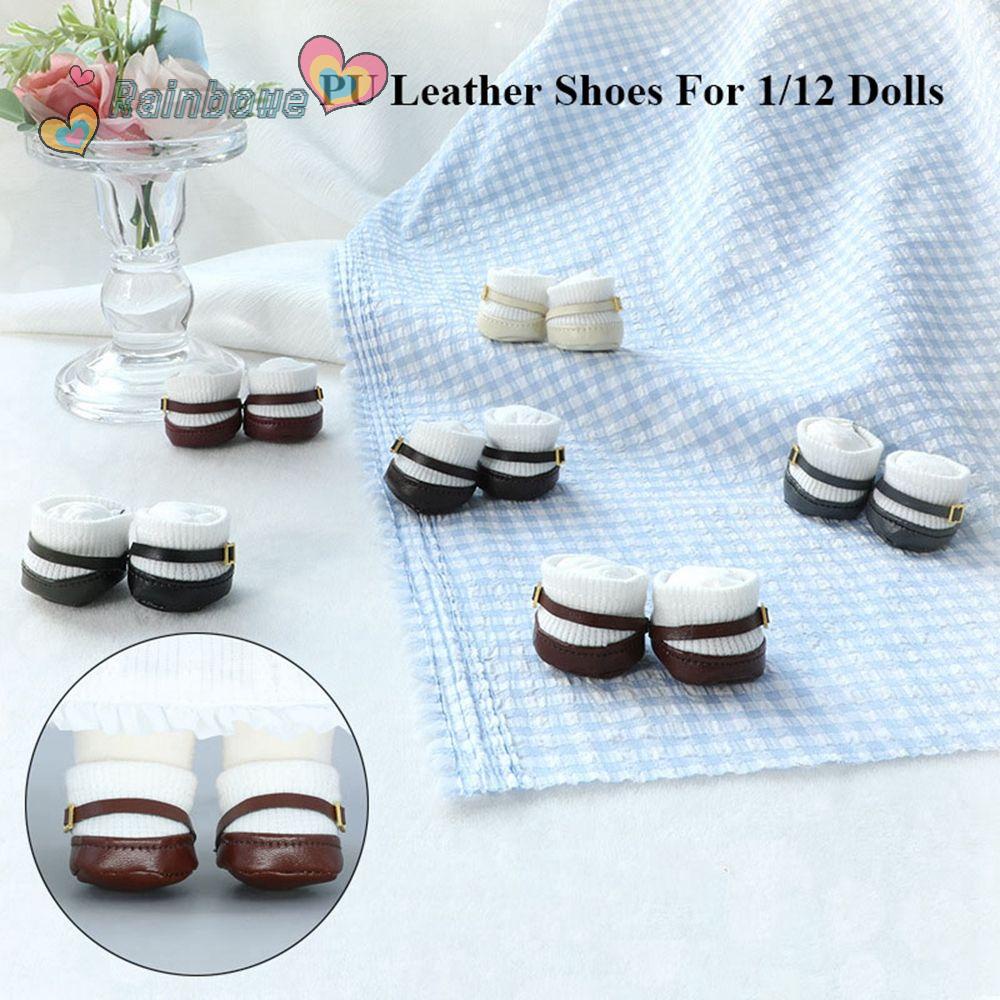 Giày Thời Trang 20cm Màu Sắc Cầu Vồng Xinh Xắn Dành Cho Búp Bê Tỷ Lệ 1 / 12