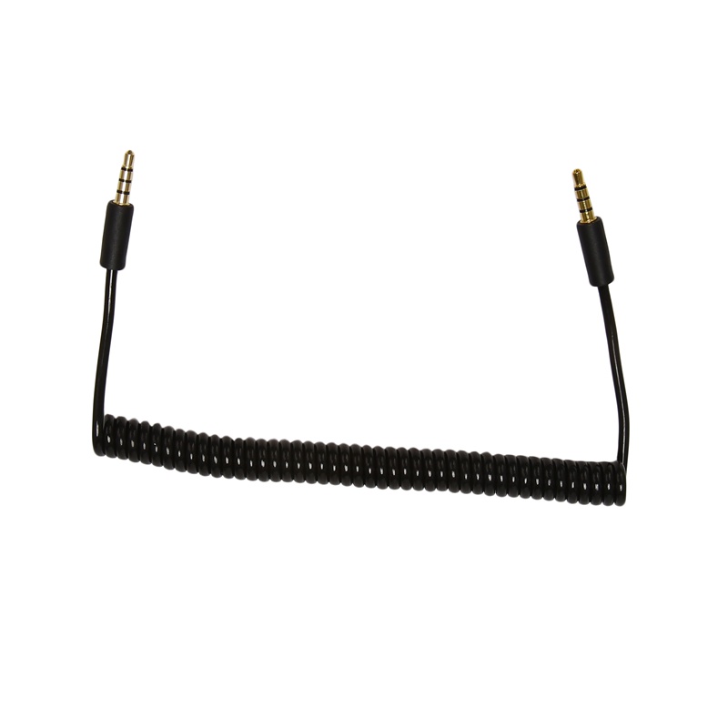 Dây Cáp Xoắn Ốc Nối Dài Giắc Cắm 3.5mm Sang Đầu Cắm 4 Cực 1.5m