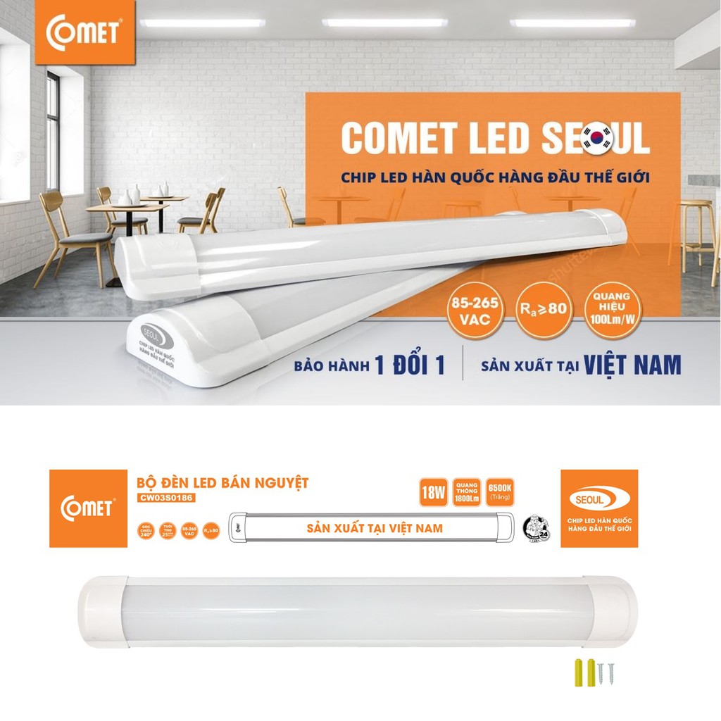 LED ốp tường cực sáng🔶siêu bền🔶thay thế bộ máng đèn tuýp đã lỗi thời